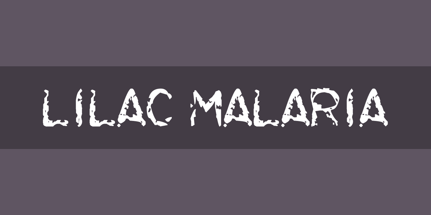 Ejemplo de fuente Lilac Malaria Regular